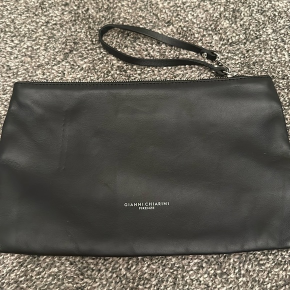 Gianni Chiarini Firenze black wristlet with detachable strap - Picture 1 of 5